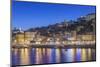 Portugal, Porto, Douro Waterfront Twiligh-Rob Tilley-Mounted Photographic Print