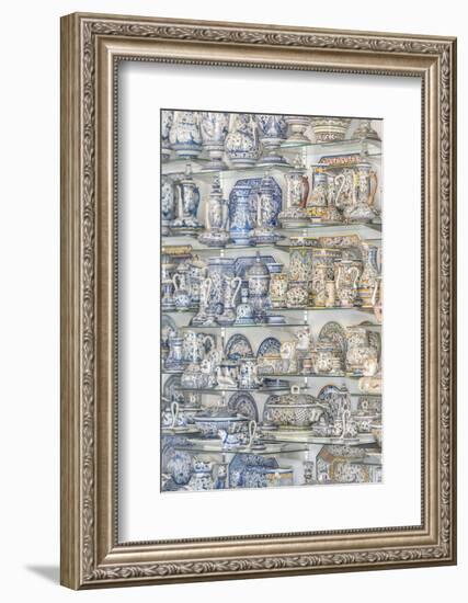 Portugal, Sintra, Hand Painted Ceramic Dishes for Sale-Jim Engelbrecht-Framed Photographic Print