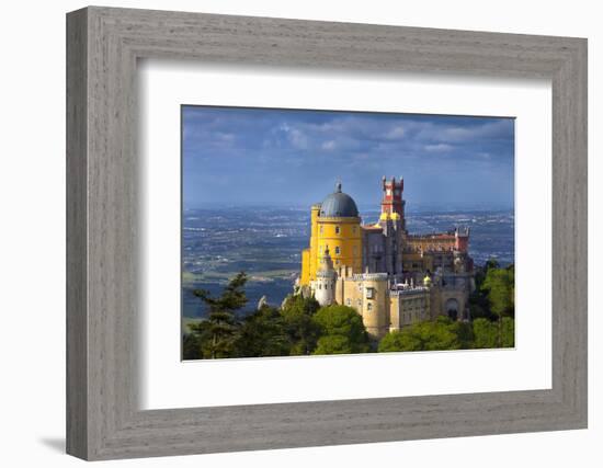 Portugal, Sintra. Overview of Pena Palace-Jaynes Gallery-Framed Photographic Print