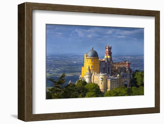 Portugal, Sintra. Overview of Pena Palace-Jaynes Gallery-Framed Photographic Print