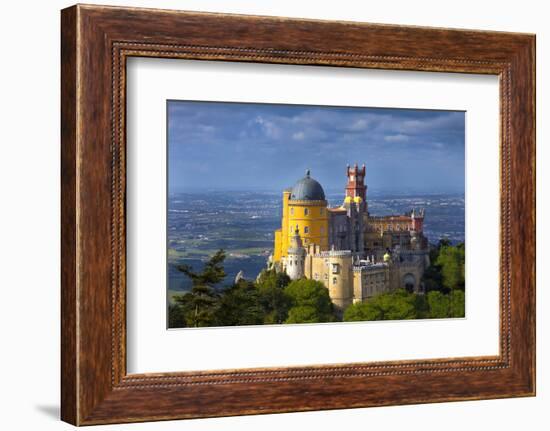 Portugal, Sintra. Overview of Pena Palace-Jaynes Gallery-Framed Photographic Print