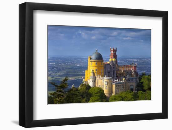 Portugal, Sintra. Overview of Pena Palace-Jaynes Gallery-Framed Photographic Print