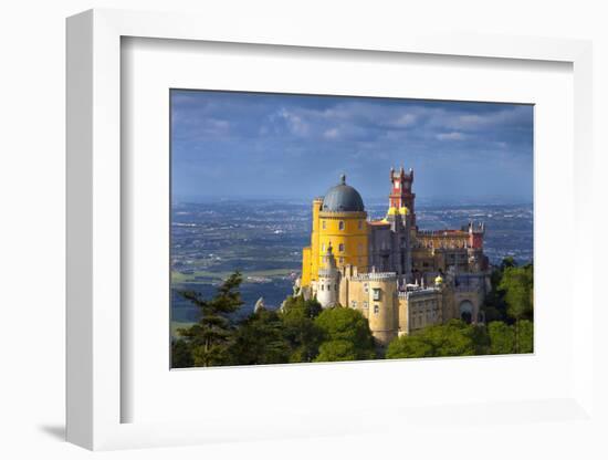 Portugal, Sintra. Overview of Pena Palace-Jaynes Gallery-Framed Photographic Print