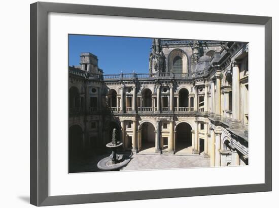 Portugal, Tomar, Convent of Order of Christ, Cloister-null-Framed Giclee Print