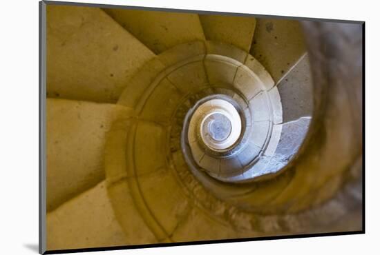 Portugal, Tomar. Tomar Castle. Spiral staircase of the great cloister.-Emily Wilson-Mounted Photographic Print