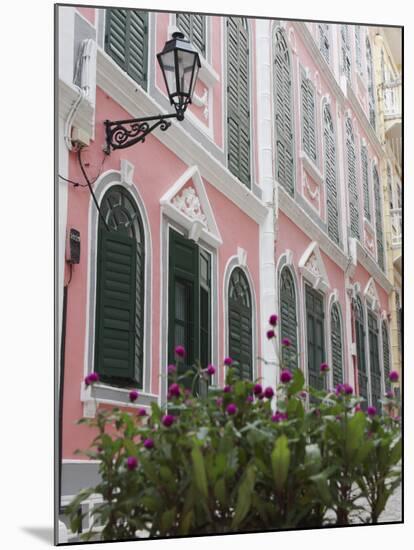 Portuguese Colonial Architecture, Macau, China, Asia-Ian Trower-Mounted Photographic Print