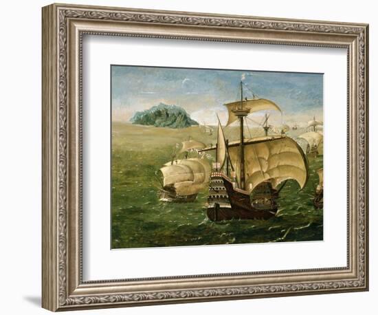 Portuguese Fleet in Early 16th century-Anthoniszoon-Framed Giclee Print