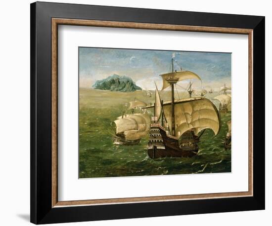 Portuguese Fleet in Early 16th century-Anthoniszoon-Framed Giclee Print