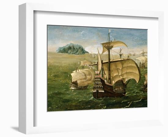 Portuguese Fleet in Early 16th century-Anthoniszoon-Framed Giclee Print