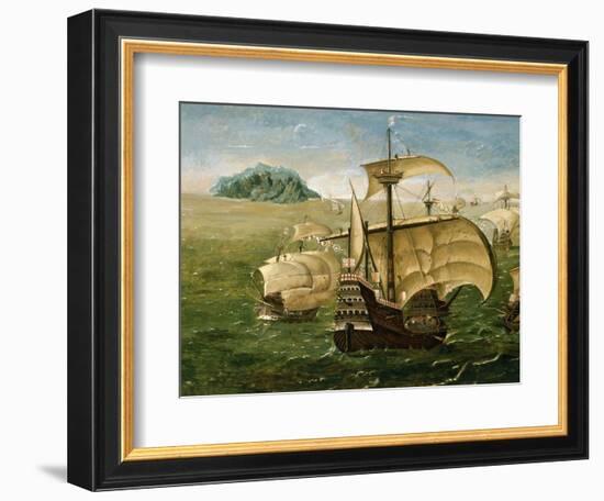 Portuguese Fleet in Early 16th century-Anthoniszoon-Framed Giclee Print