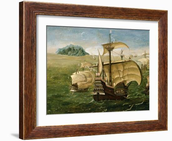 Portuguese Fleet in Early 16th century-Anthoniszoon-Framed Giclee Print
