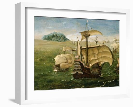 Portuguese Fleet in Early 16th century-Anthoniszoon-Framed Giclee Print