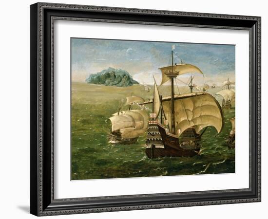 Portuguese Fleet in Early 16th century-Anthoniszoon-Framed Giclee Print