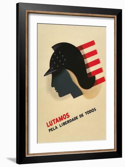 Portuguese Language Propaganda Poster-null-Framed Giclee Print