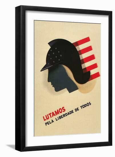 Portuguese Language Propaganda Poster-null-Framed Giclee Print