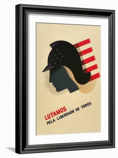 Portuguese Language Propaganda Poster-null-Framed Giclee Print