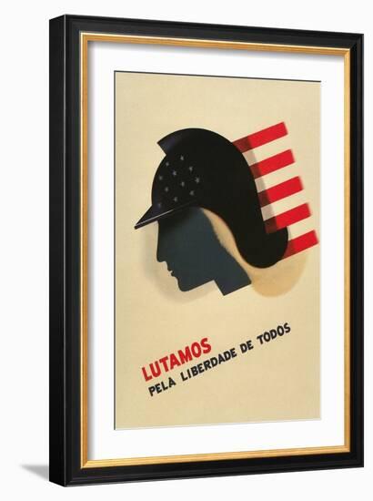 Portuguese Language Propaganda Poster-null-Framed Giclee Print