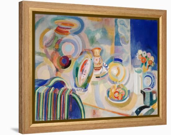 Portuguese Still Life, 1916 (Oil on Canvas)-Robert Delaunay-Framed Premier Image Canvas