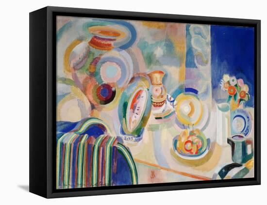 Portuguese Still Life, 1916 (Oil on Canvas)-Robert Delaunay-Framed Premier Image Canvas