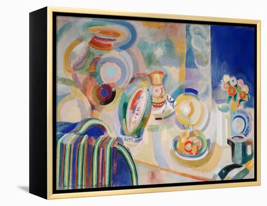 Portuguese Still Life, 1916 (Oil on Canvas)-Robert Delaunay-Framed Premier Image Canvas