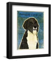 Portuguese Water Dog-John W^ Golden-Framed Art Print