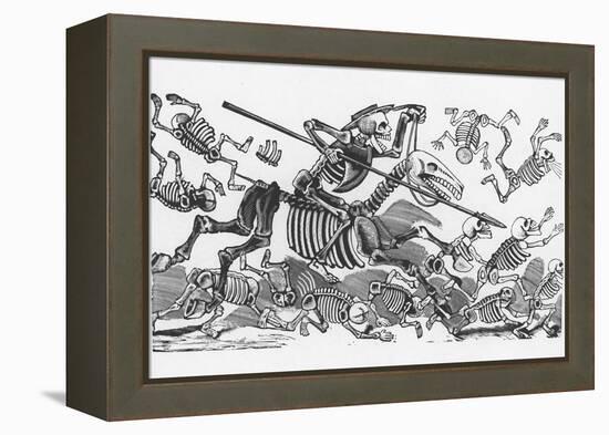 Posada: Don Quijote-Jose Guadalupe Posada-Framed Premier Image Canvas