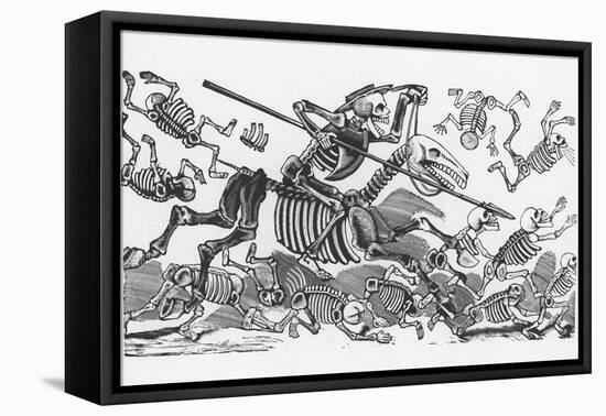 Posada: Don Quijote-Jose Guadalupe Posada-Framed Premier Image Canvas