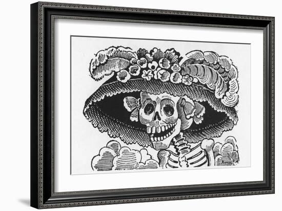 Posada: Fashionable Lady-Jose Guadalupe Posada-Framed Giclee Print