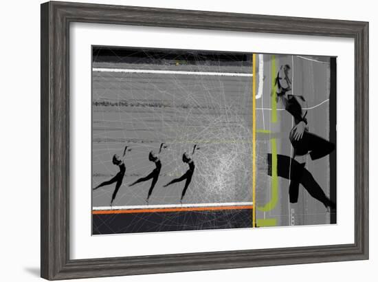 Pose and Jump-NaxArt-Framed Art Print