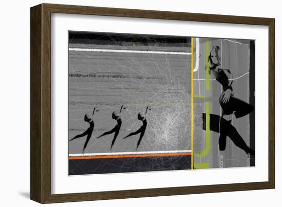 Pose and Jump-NaxArt-Framed Art Print