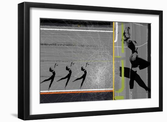 Pose and Jump-NaxArt-Framed Art Print