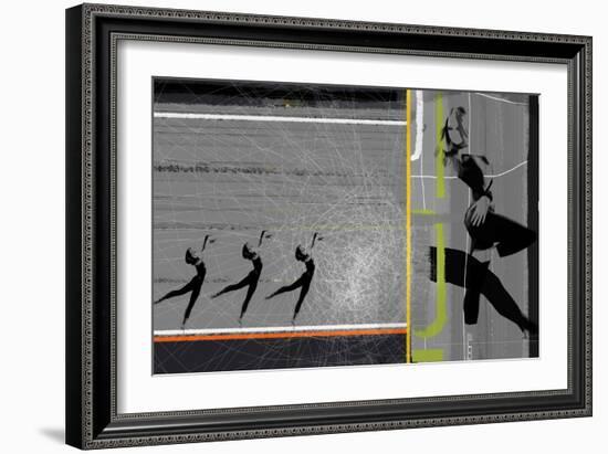 Pose and Jump-NaxArt-Framed Art Print