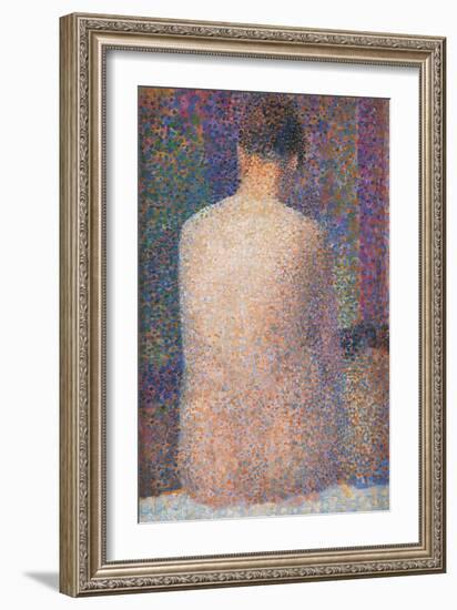 Pose from the Back-Georges Seurat-Framed Art Print