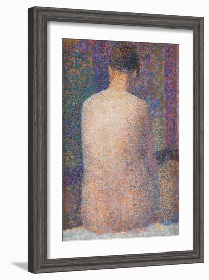 Pose from the Back-Georges Seurat-Framed Art Print