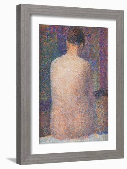 Pose from the Back-Georges Seurat-Framed Art Print