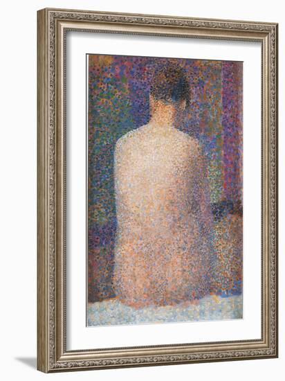 Pose from the Back-Georges Seurat-Framed Giclee Print