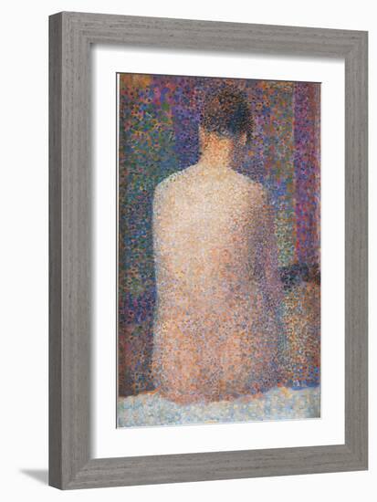 Pose from the Back-Georges Seurat-Framed Giclee Print