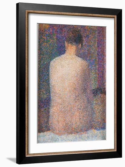 Pose from the Back-Georges Seurat-Framed Giclee Print