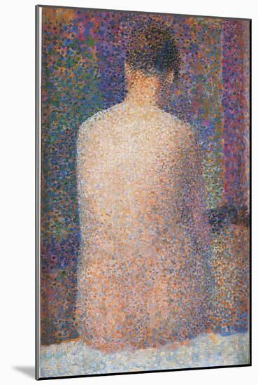 Pose from the Back-Georges Seurat-Mounted Giclee Print