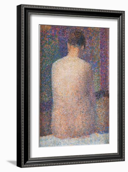 Pose from the Back-Georges Seurat-Framed Giclee Print