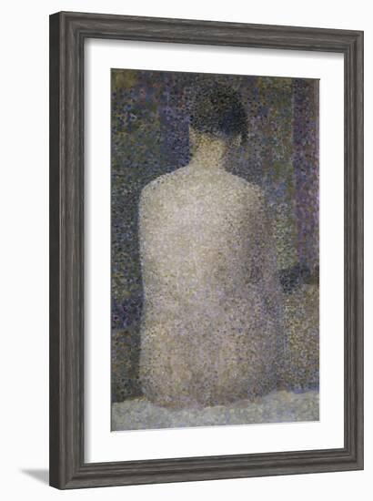 Pose from the Back-Georges Seurat-Framed Giclee Print