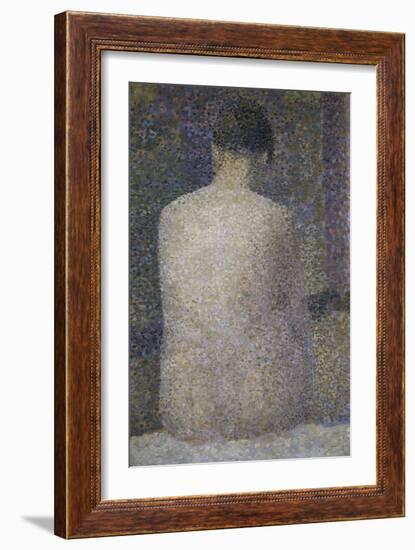 Pose from the Back-Georges Seurat-Framed Giclee Print