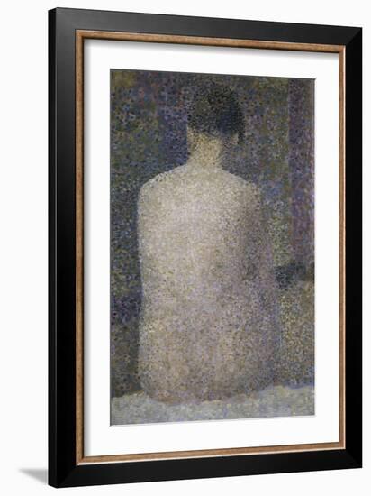 Pose from the Back-Georges Seurat-Framed Giclee Print