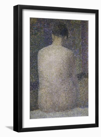 Pose from the Back-Georges Seurat-Framed Giclee Print