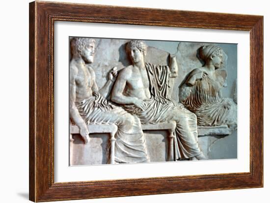 Poseidon, Apollo and Artemis, 447-432 BC. Artist: Unknown-Unknown-Framed Giclee Print