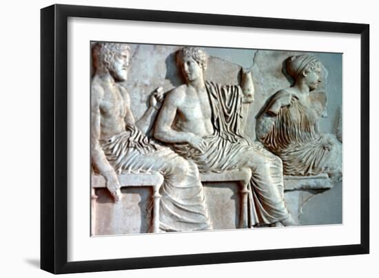 Poseidon, Apollo and Artemis, 447-432 BC. Artist: Unknown-Unknown-Framed Giclee Print