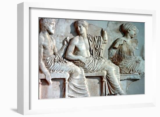 Poseidon, Apollo and Artemis, 447-432 BC. Artist: Unknown-Unknown-Framed Giclee Print