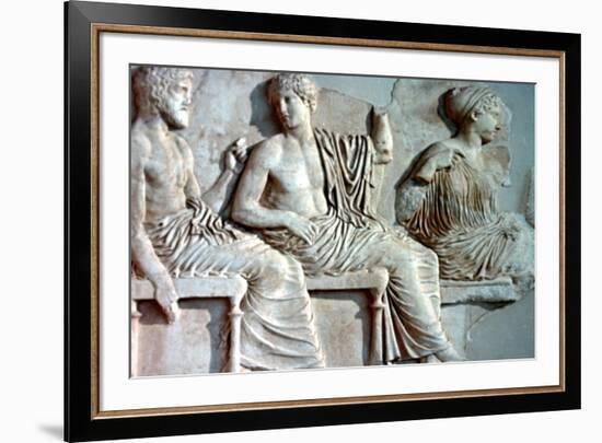 Poseidon, Apollo and Artemis, 447-432 BC. Artist: Unknown-Unknown-Framed Giclee Print