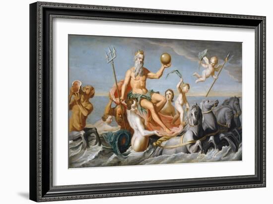 Poseidon at Sea-null-Framed Giclee Print