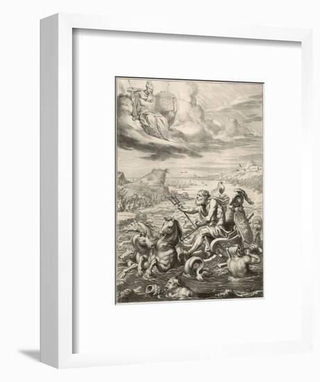 Poseidon / Neptune-null-Framed Art Print